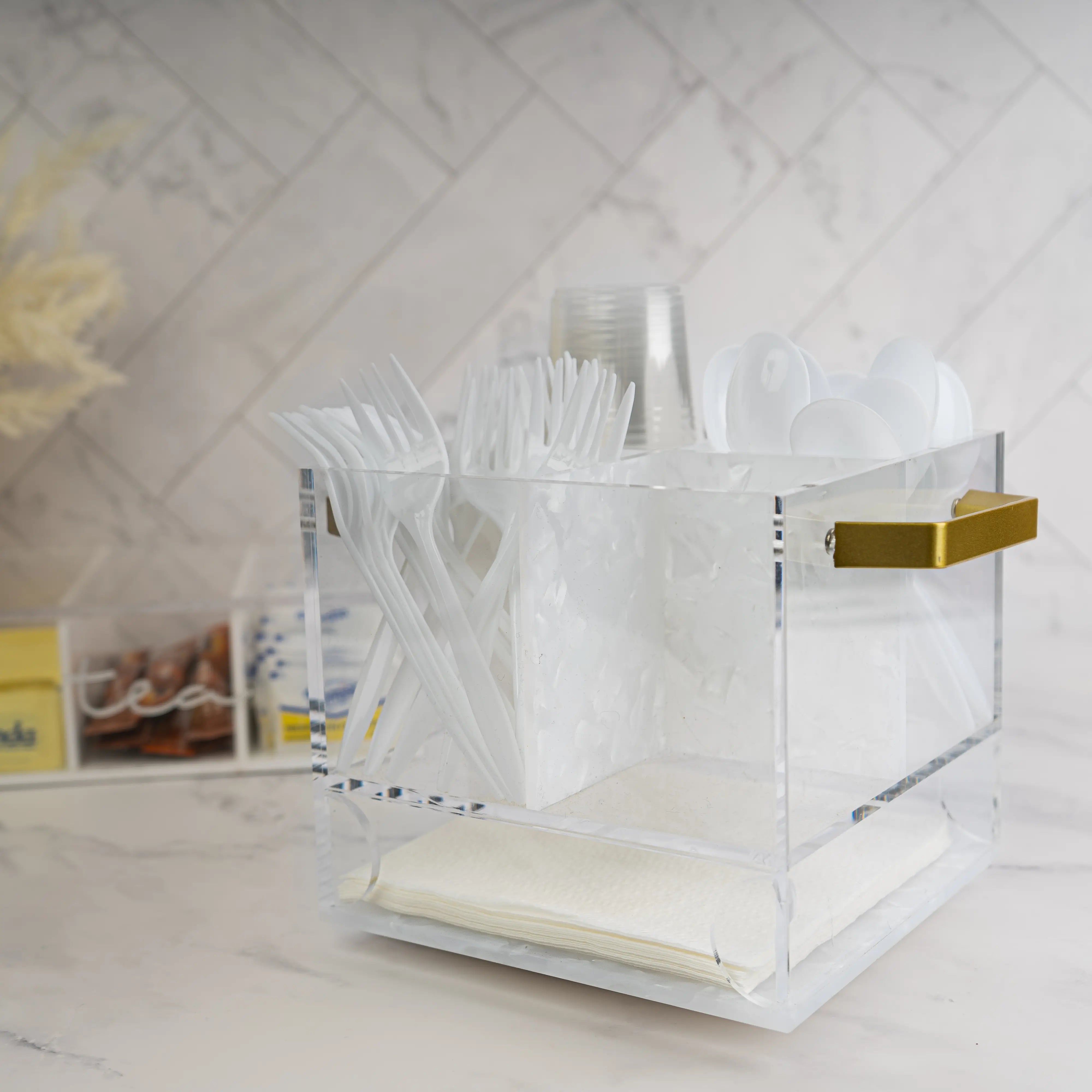 Pearlstone Swivel Silverware Caddy - Waterdale Collection