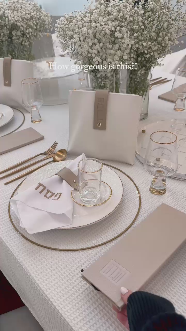 Tall Leather Painted Haggadah Video