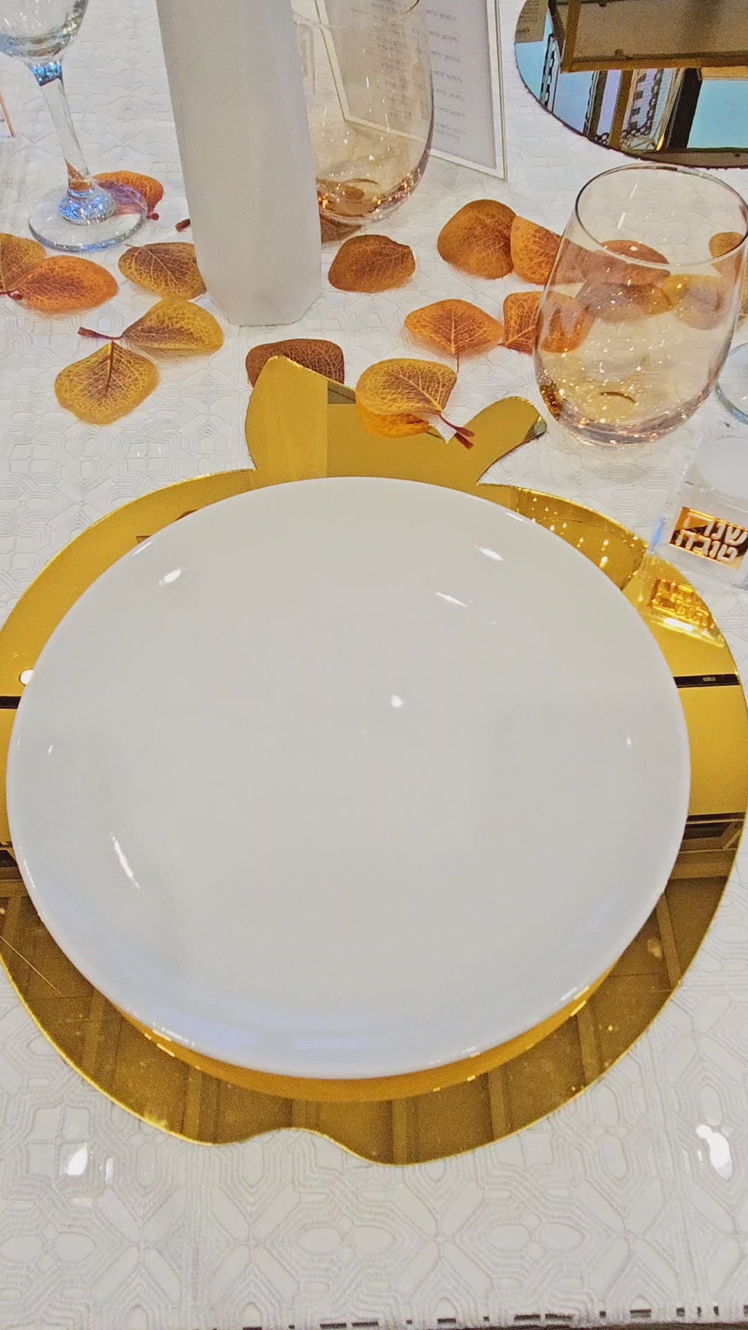 Classic 2.0 Raised Simanim Trays (4) table set up video