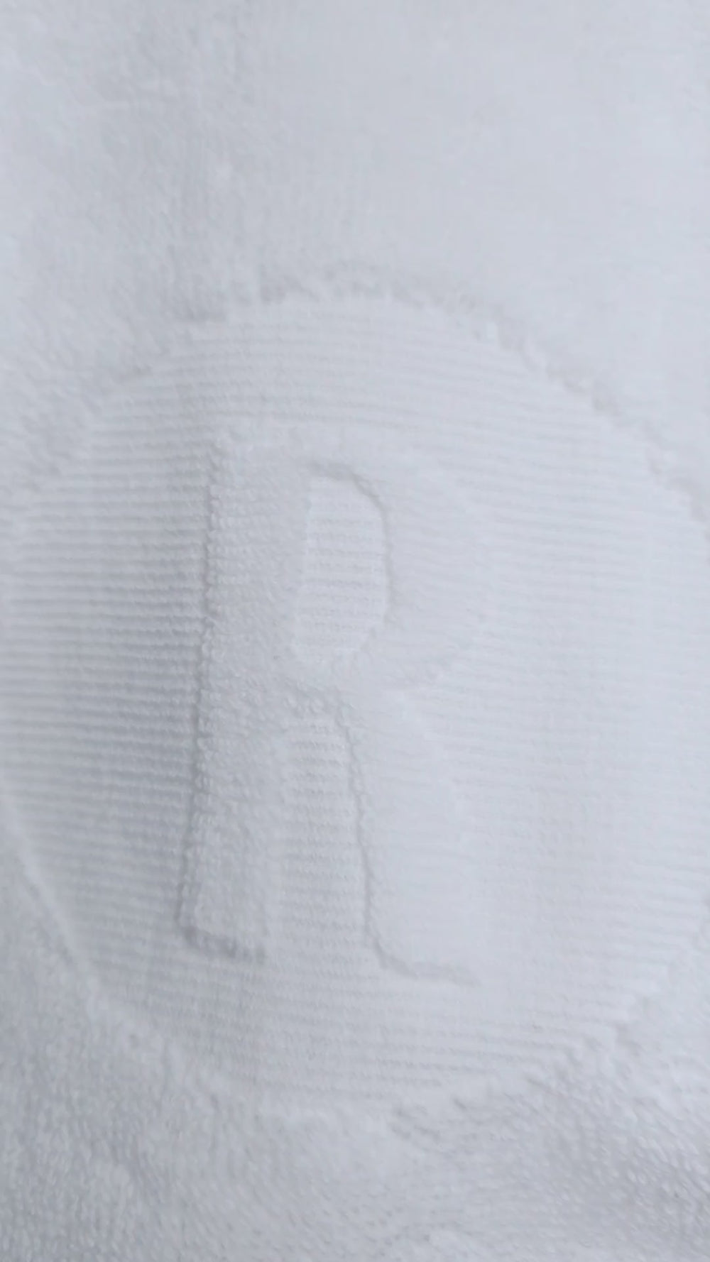 Circle Initial Embossed Finger Towel video