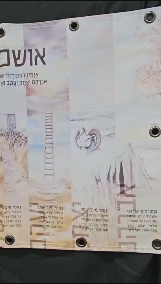 Painted by Batya Vinyl Silver Sukkah Decoration Set video