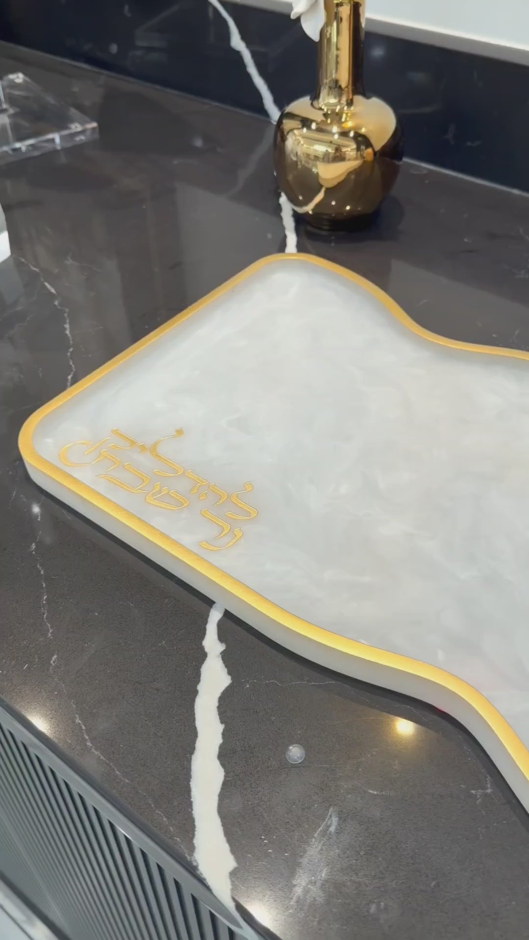 Video of resin Hadlokas neiros set up, tray, hadlokas neiros block, and matchbox holder