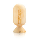 Gold marbled resin besamim cloche lettered בשמים, a spice holder for Havdalah at the end of Shabbat