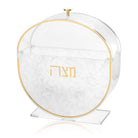 Standing Pearlstone Seder Plate & Matzah Box Set - Waterdale Collection