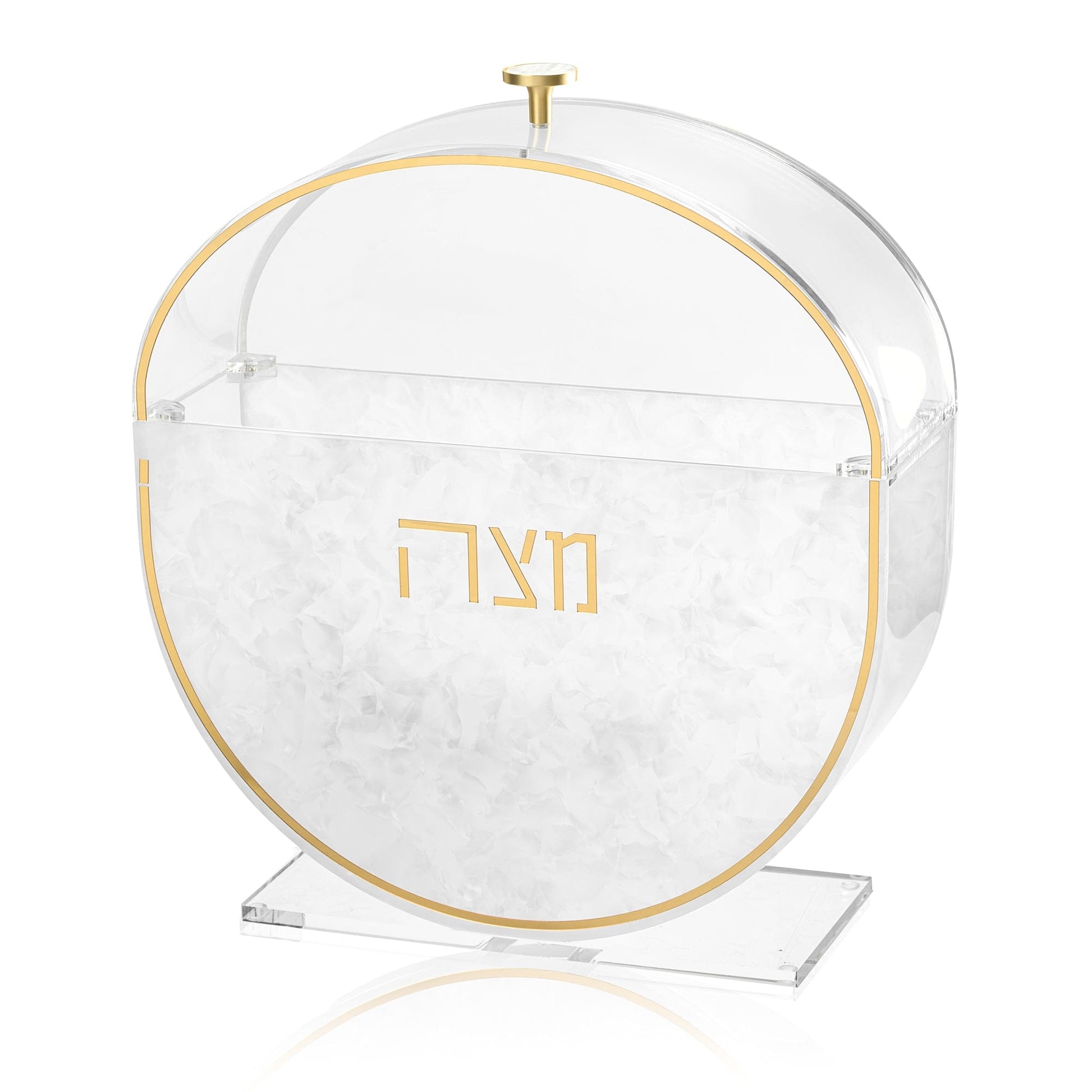 Standing Pearlstone Seder Plate & Matzah Box Set - Waterdale Collection