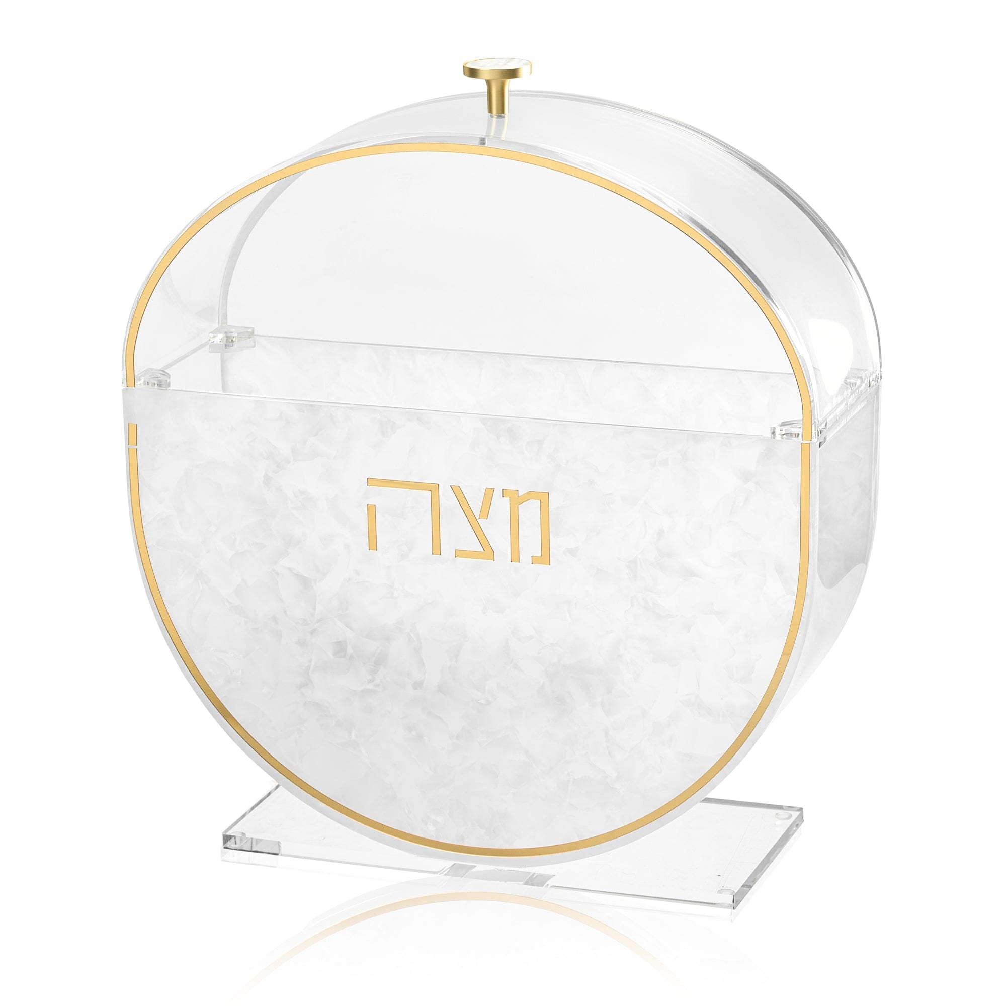 Standing Pearlstone Seder Plate & Matzah Box Set - Waterdale Collection