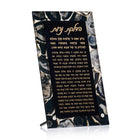 Agate Hadlokas Neiros Set with black marble design and gold text on packaging by Waterdale Collection