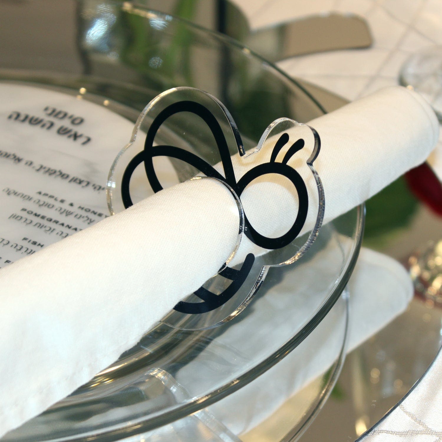 Bee napkin rings online
