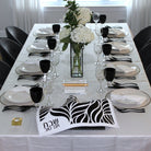 Black, White, & Gold Tablescape - Waterdale Collection