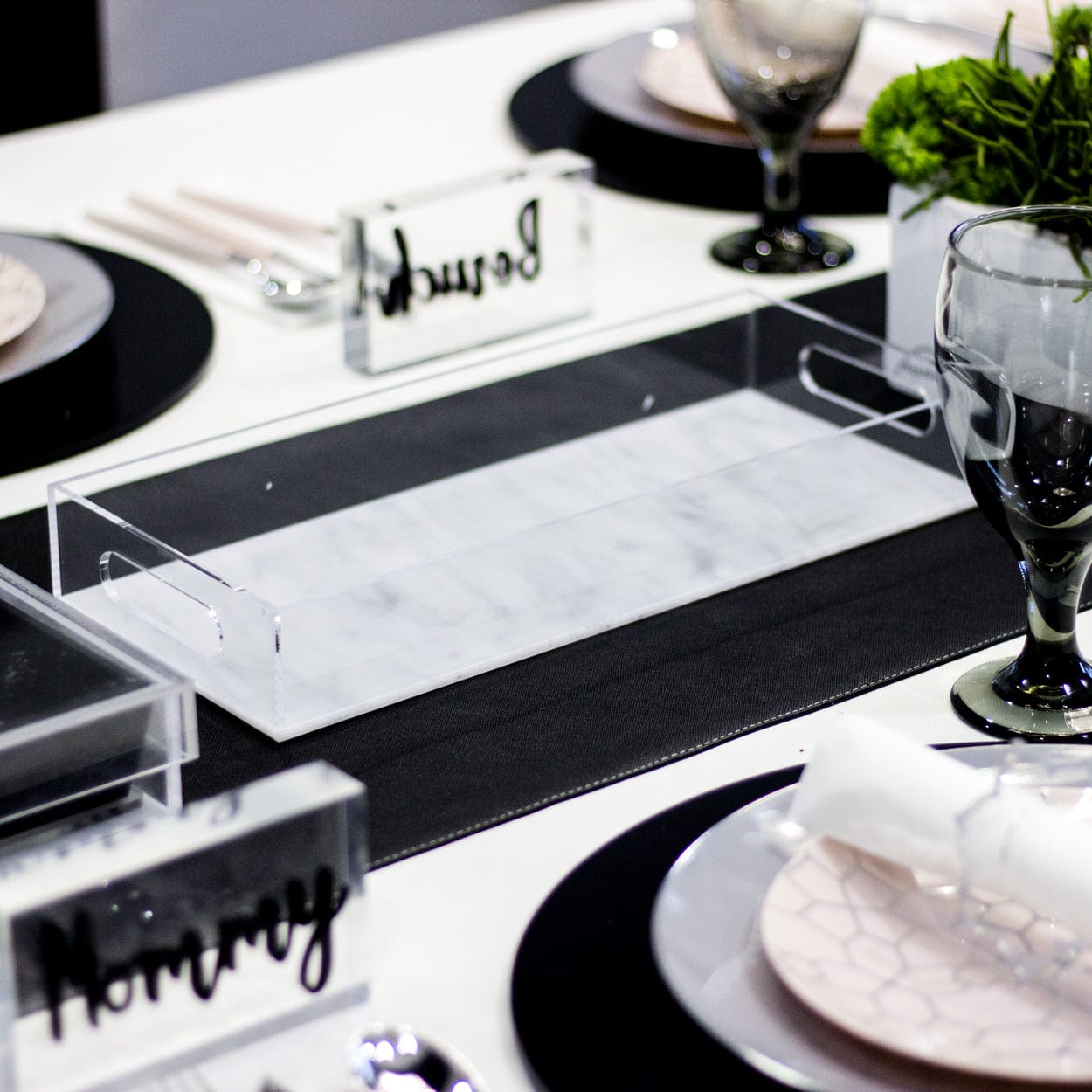 Blush & Gray Tablescape - Waterdale Collection