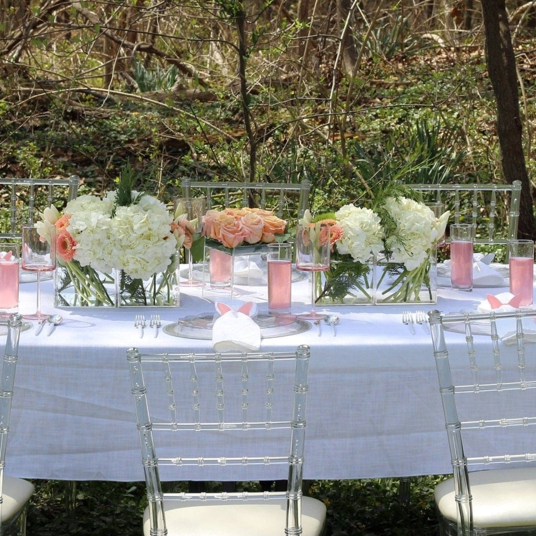 Blush & Silver Spring Tablescape - Waterdale Collection