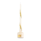 Waterdale Collection Candle Lighter Hadlokas Neiros Set with brass-tone metal shaft and cream ceramic base, featuring long taper design for lighting candles.