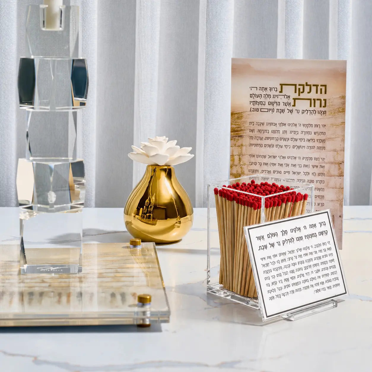Hadlokas Neriros Scene with a match holder and hadlokas neiros card - Waterdale collection