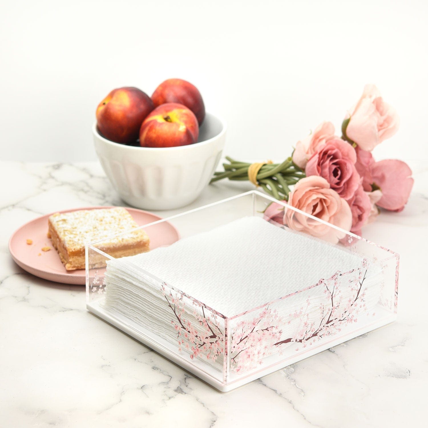 Cherry Blossom Napkin Holder - Waterdale Collection