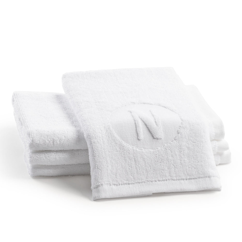 Circle Initial N Embossed Finger Towel