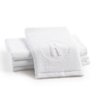 Circle Initial R Embossed Finger Towel