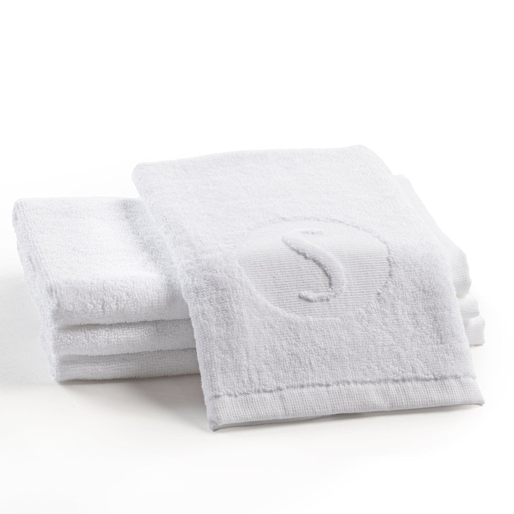 Circle Initial S Embossed Finger Towel
