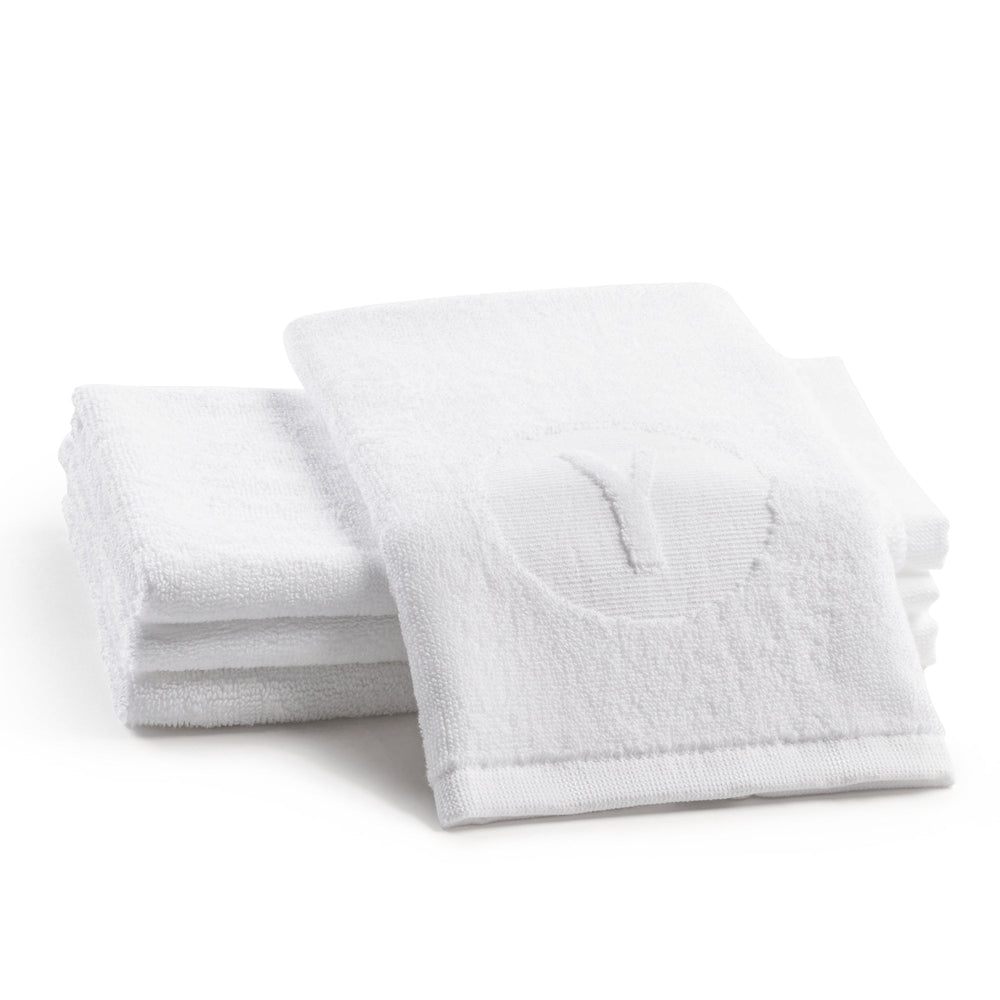 Circle Initial Y Embossed Finger Towel