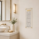 Classic 2.0 Asher Yatzar hanging wall art hanging near a sink. 