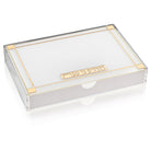 Waterdale Collection - White and gold hadlakos neiros tray with sotrage
