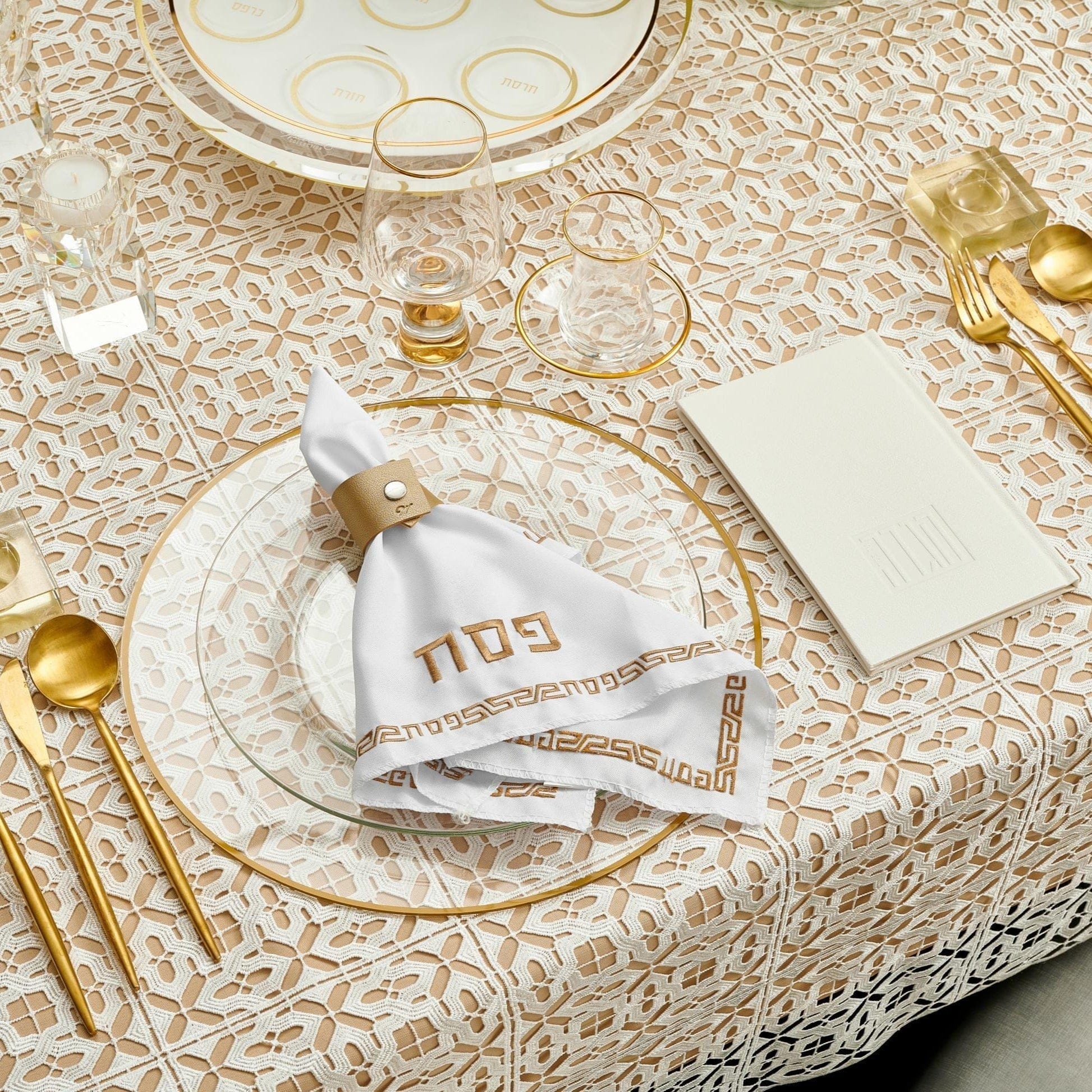 Classic 2.0 Pesach 2024 Tablescape - Waterdale Collection