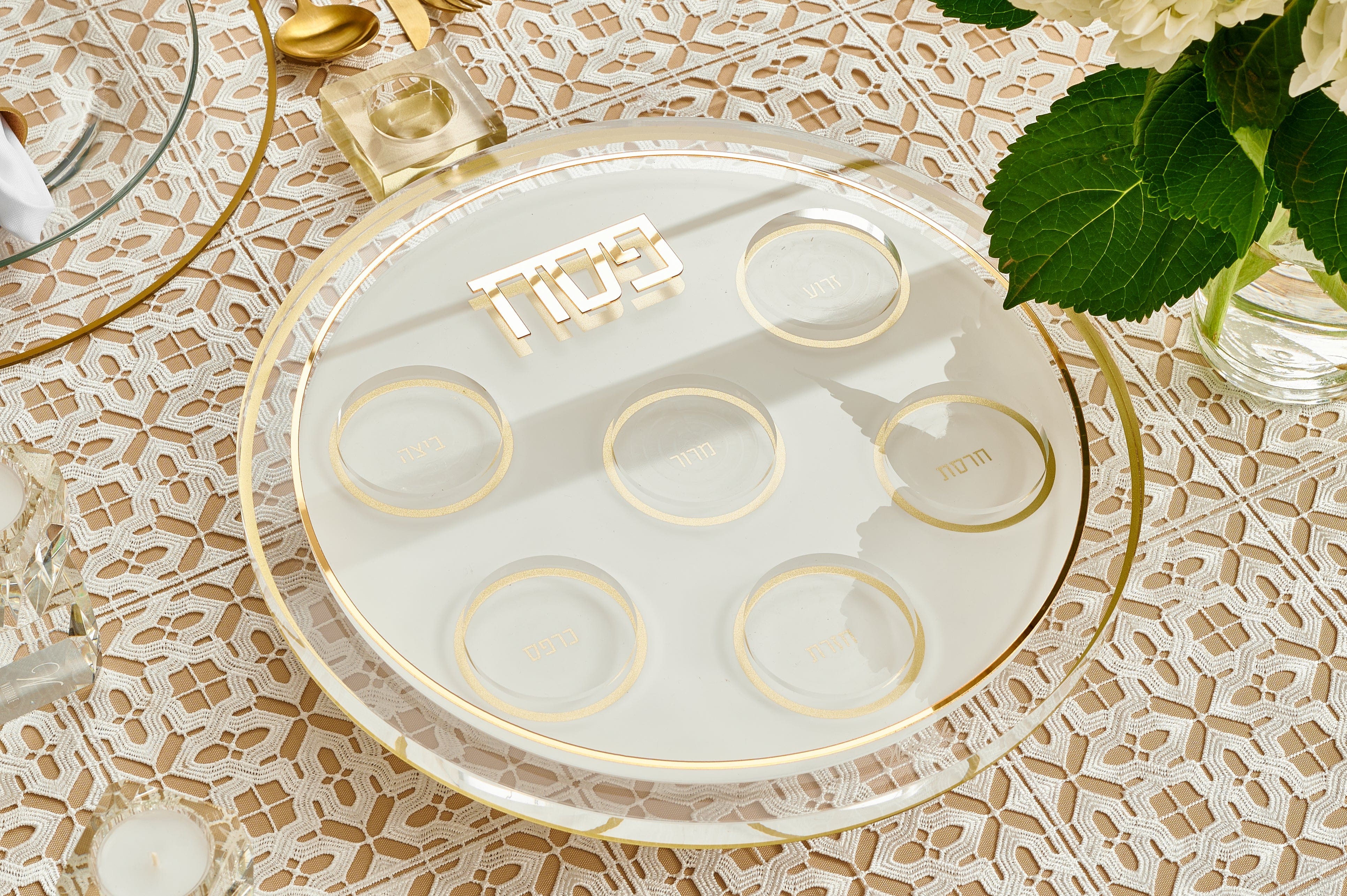 Classic 2.0 Pesach 2024 Tablescape - Waterdale Collection