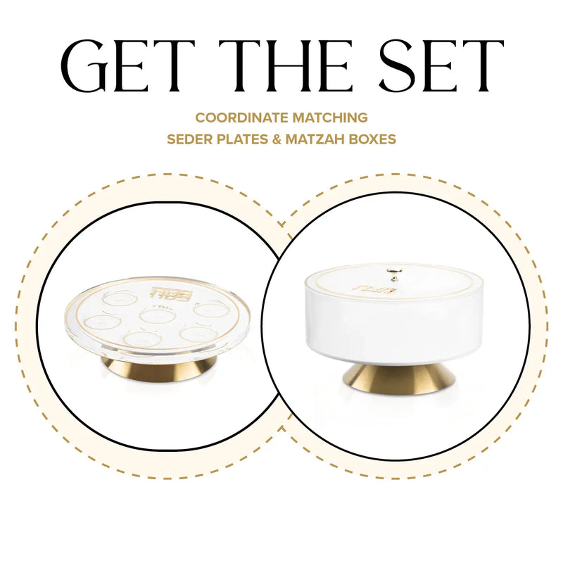 Classic 2.0 Seder Plate & Matzah Box Set