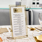 Classic 2.0 Simanim plaque with a 3D mirrored border for Rosh Hashana