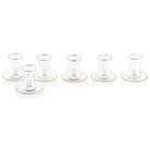 Classic Glass Cups & Saucers - Waterdale Collection