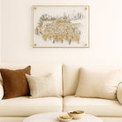 Clear Kosel at Winter Painting on the living room wall.