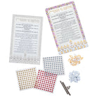 Hadlokas Chanukah, Rhinestones, Pegs. On a white background. Waterdale Collection