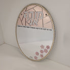 Color it Acrylic Mosaic Modeh Ani on a table.