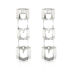 Crystal Cube Candlesticks