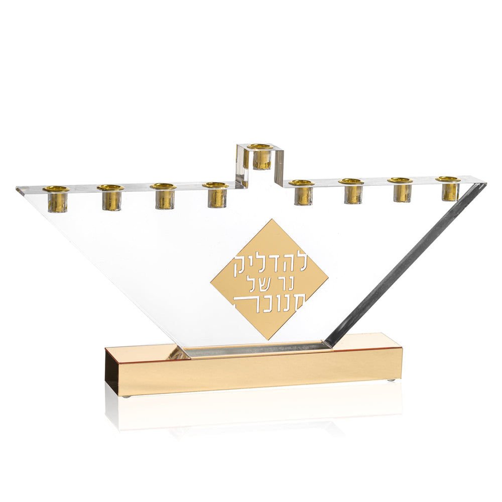 Diamon chanukah menorah - waterdale collection. 