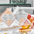 Diamond Simanim Card Set on a table setting