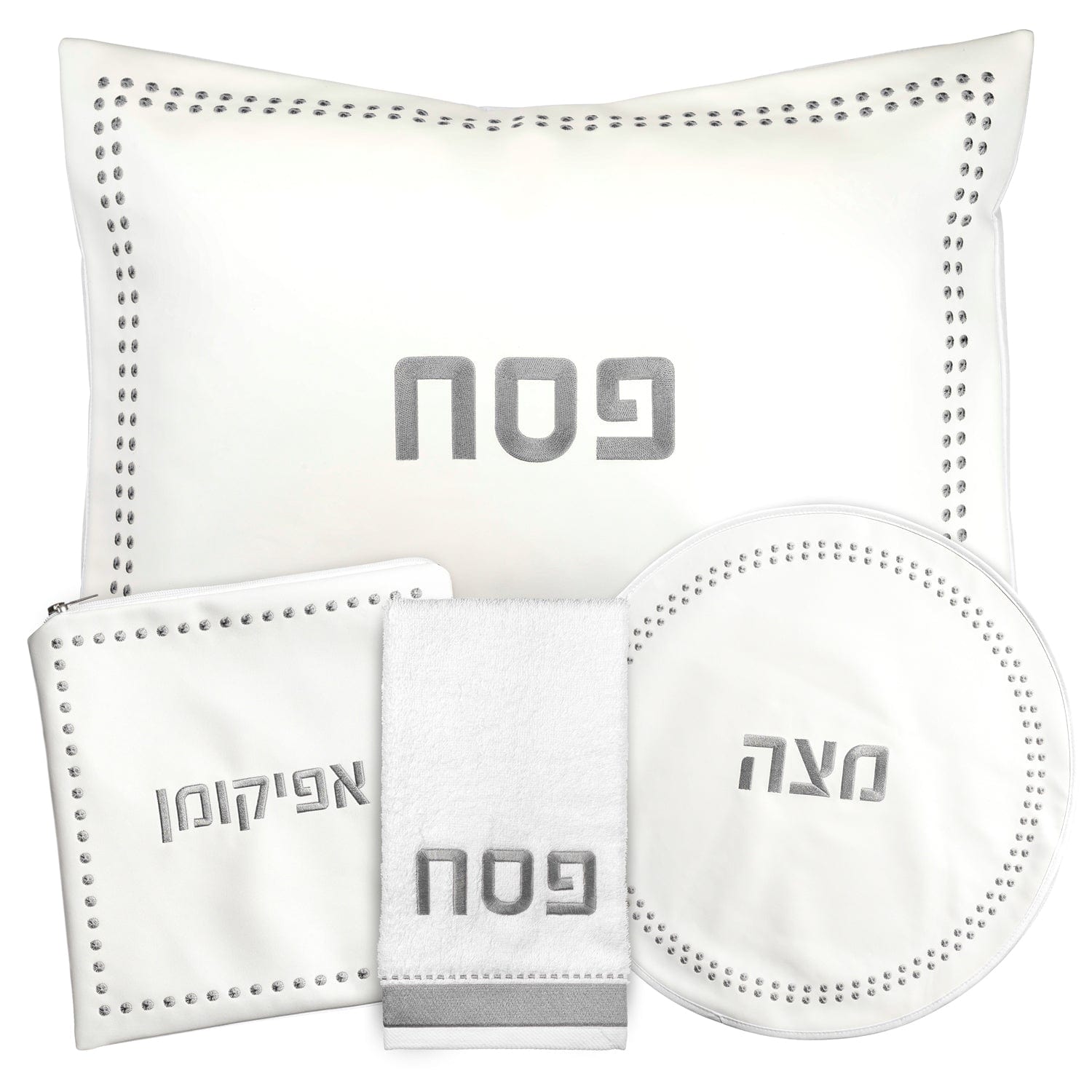 Dot Border Pesach Set - Waterdale Collection