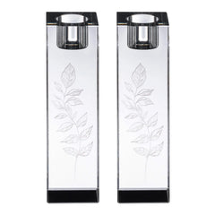 Engraved Crystal Candlesticks - Waterdale Collection