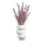 Purple Faux Floral Donut Vase - Waterdale Collection