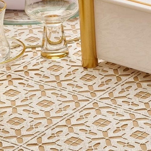 Filet Crochet Lace Tablecloth - Waterdale Collection