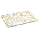 Floral Bird Challah Board on a white background - Waterdale Collection