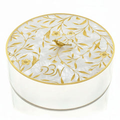 Floral Bird Matzah Box - Waterdale Collection