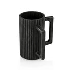 Black resin washing cup with two handles for Netilat Yadayim.