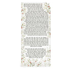 Floral Bird frosted nishmas card on a white background - waterdale collection