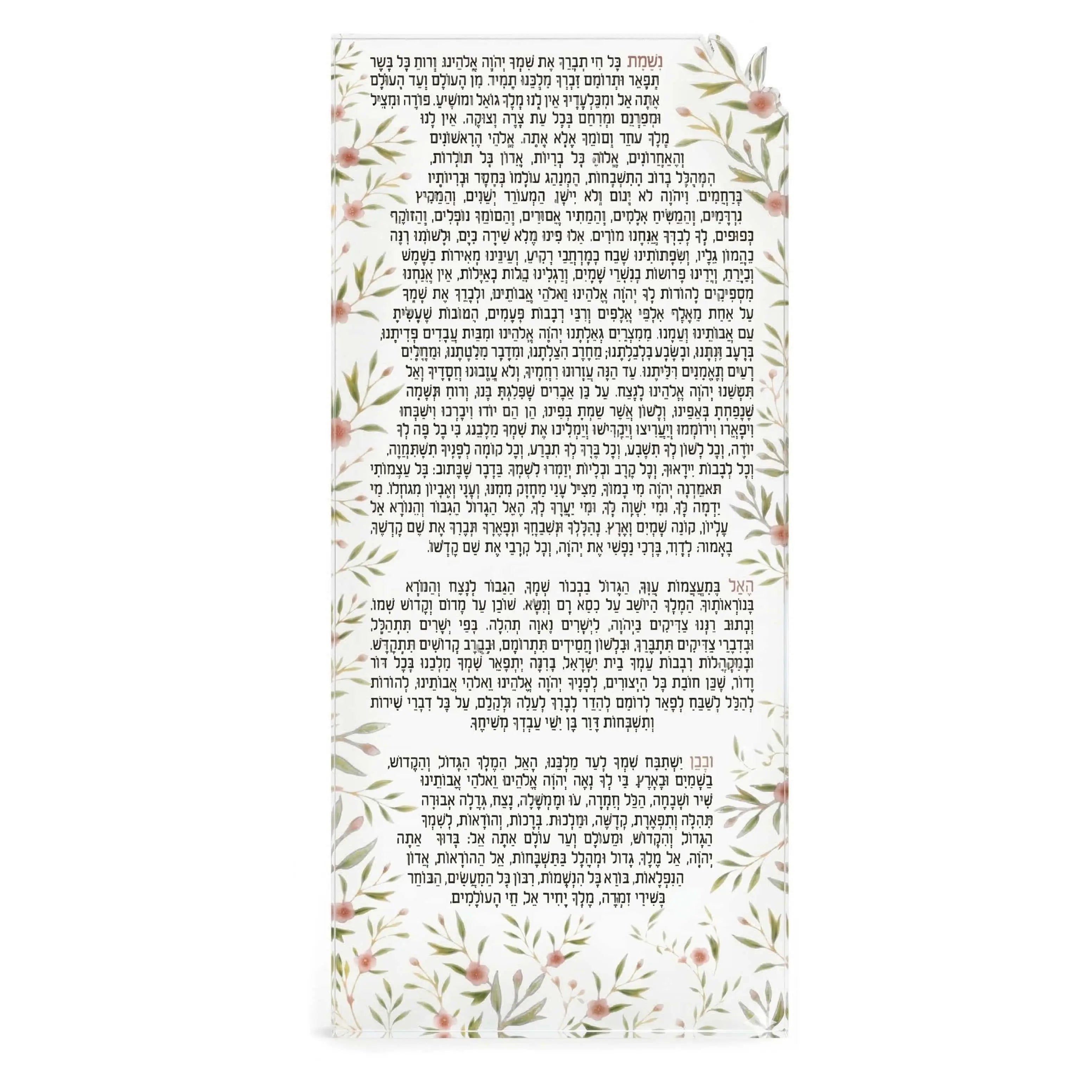 Floral Bird frosted nishmas card on a white background - waterdale collection