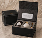 Boxed pomegranate honey dish gift set for Rosh Hashana corporate gifting