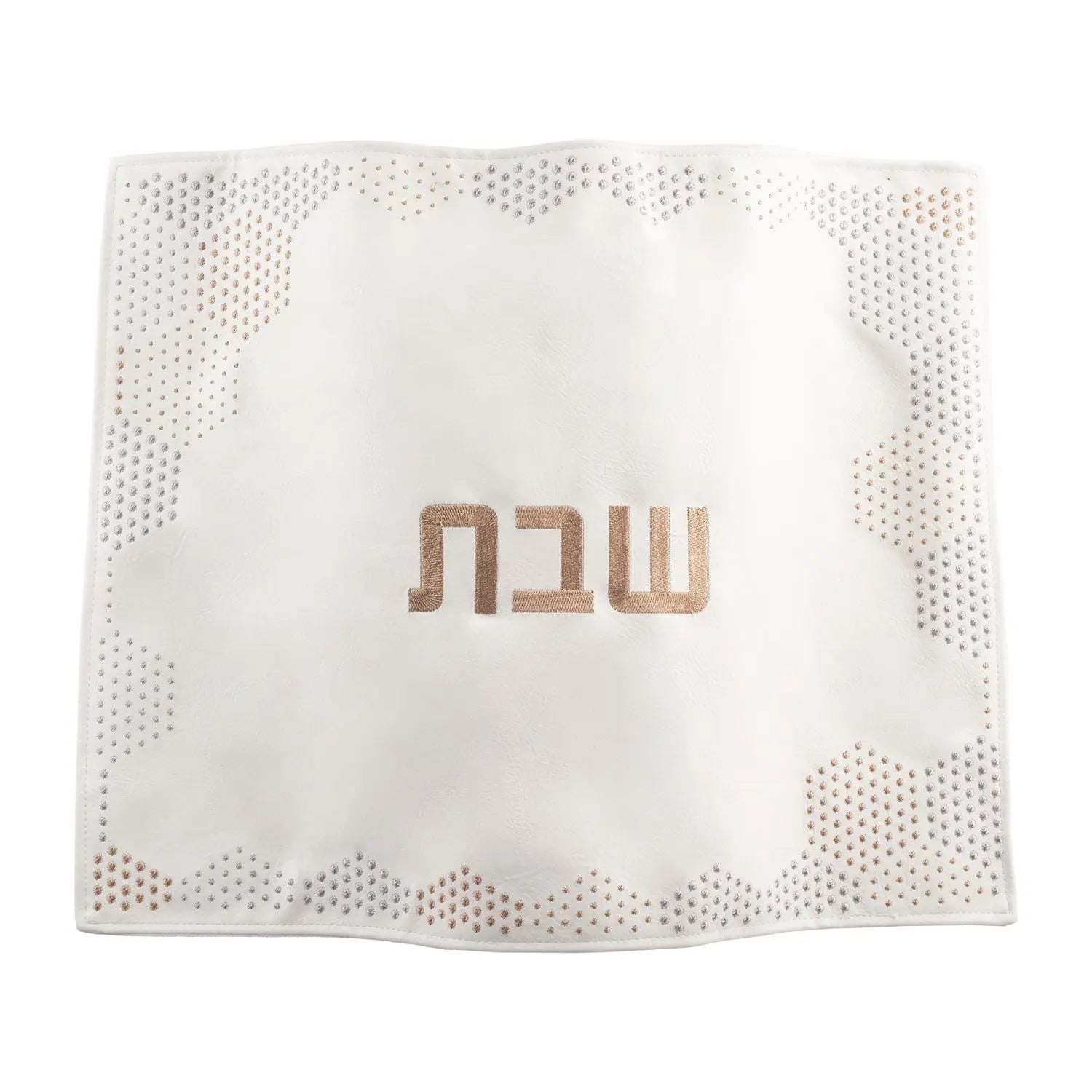 Hexagon Dot Border Challah Cover - Thumbnail 2