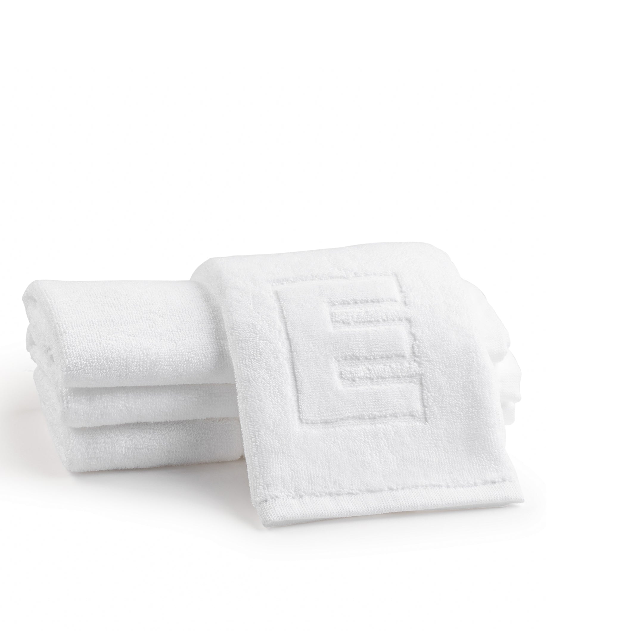 Initial Embossed Finger Towel Waterdale Collection