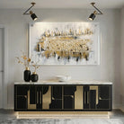 Kosel at Winter Painting hanging over a buffet - Waterdale Collection
