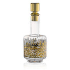 Waterdale "Kosel at Winter" decanter with gold and silver metallic art.