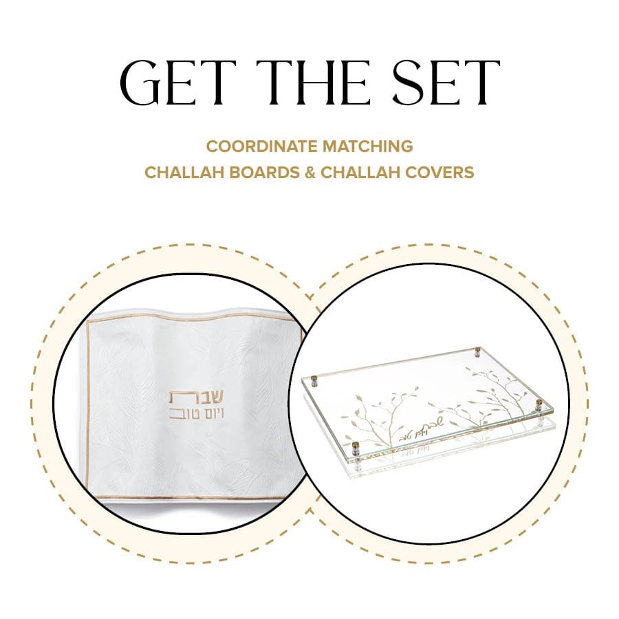 Leaf Challah Board & Cover Set